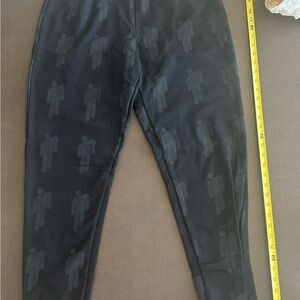 Billie Eilish Black Jogger Pants with Icon Pattern XL